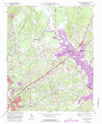 Northeast Durham 1973 topographic map thumbnail