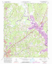 Northeast Durham 1973 topographic map thumbnail