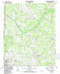 Northeast Lumberton 1986 topographic map thumbnail