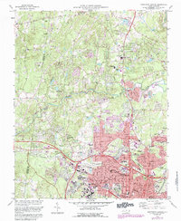 Northwest Durham 1973 topographic map thumbnail