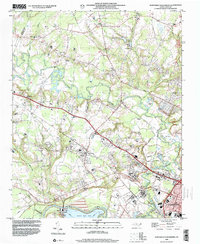 Northwest Goldsboro 1998 topographic map thumbnail