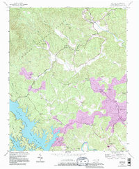 Oak Hill 1993 topographic map thumbnail