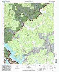Oak Hill 1994 topographic map thumbnail