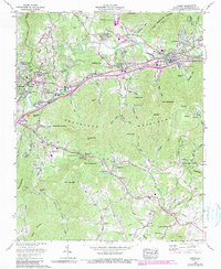 Oteen 1962 topographic map thumbnail