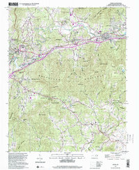 Oteen 1997 topographic map thumbnail