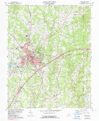 Oxford 1981 topographic map thumbnail