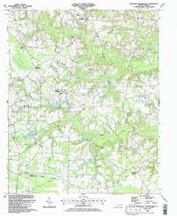 Peacocks Crossroads 1986 topographic map thumbnail