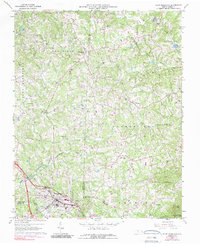 Pilot Mountain 1964 topographic map preview