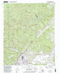 Pisgah Forest 1997 topographic map thumbnail