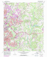 Raleigh East 1968 topographic map thumbnail