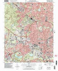 Raleigh West 2002 topographic map thumbnail