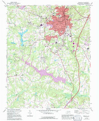 Reidsville 1972 topographic map thumbnail
