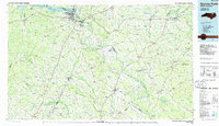 Roanoke Rapids 1985 topographic map thumbnail