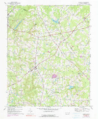 Rolesville 1967 topographic map thumbnail