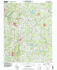 Rolesville 1993 topographic map thumbnail