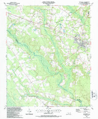 Roseboro 1987 topographic map thumbnail