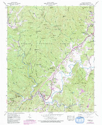 Rosman 1945 topographic map thumbnail