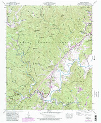Rosman 1945 topographic map thumbnail