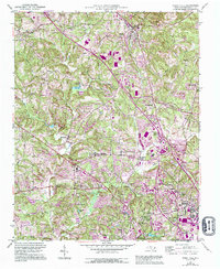 Rural Hall 1951 topographic map thumbnail