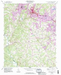 Rutherfordton South 1993 topographic map thumbnail
