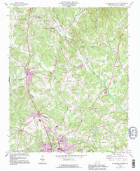 Rutherfordton North 1993 topographic map thumbnail