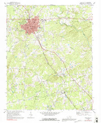 Siler City 1969 topographic map thumbnail