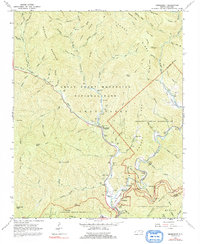 Smokemont 1964 topographic map thumbnail