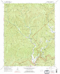 Smokemont 1964 topographic map thumbnail