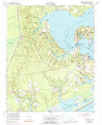 Sneads Ferry 1952 topographic map thumbnail