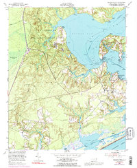 Sneads Ferry 1952 topographic map thumbnail