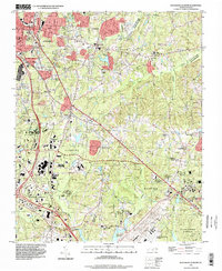Southeast Durham 1993 topographic map thumbnail