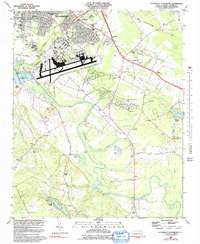 Southeast Goldsboro 1982 topographic map thumbnail