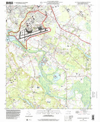 Southeast Goldsboro 1998 topographic map thumbnail