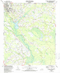 Southeast Lumberton 1986 topographic map thumbnail
