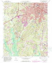 Southwest Durham 1973 topographic map thumbnail