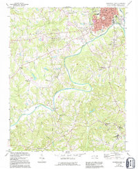 Southwest Eden 1971 topographic map thumbnail