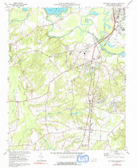 Southwest Goldsboro 1974 topographic map thumbnail
