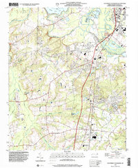 Southwest Goldsboro 1998 topographic map thumbnail