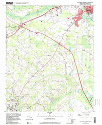 Southwest Lumberton 1997 topographic map thumbnail
