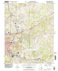 Statesville East 2002 topographic map thumbnail