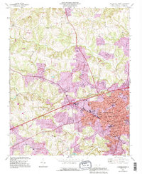 Statesville West 1993 topographic map thumbnail