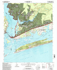 Swansboro 1994 topographic map thumbnail