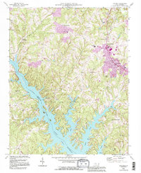 Troutman 1993 topographic map thumbnail