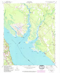 Upper Broad Creek 1950 topographic map thumbnail