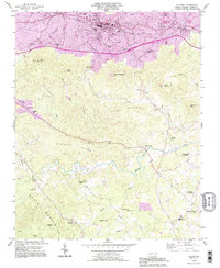 Valdese 1993 topographic map thumbnail