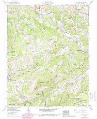 Valle Crucis 1960 topographic map thumbnail