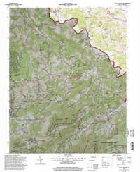 Valle Crucis 1994 topographic map thumbnail