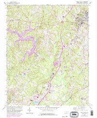 Wake Forest 1967 topographic map thumbnail