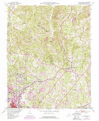 Walkertown 1951 topographic map thumbnail