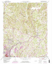 Walkertown 1951 topographic map thumbnail